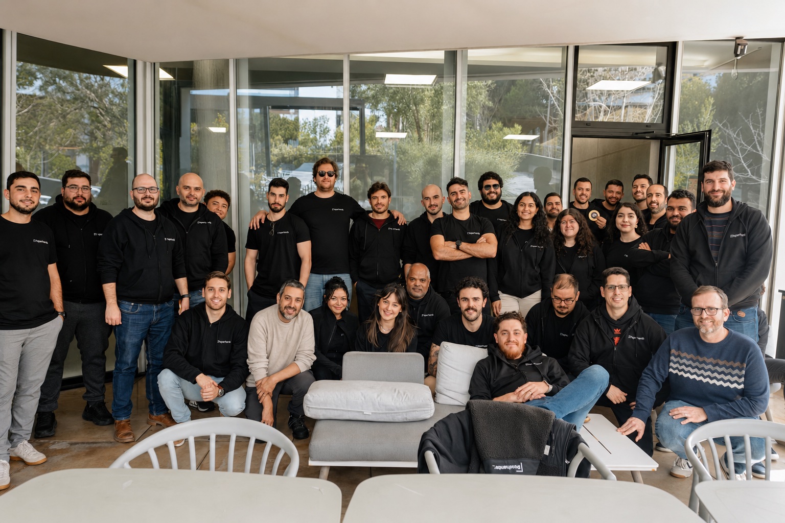 The Xpertsoft team at an all-hands session in the Lisbon studio