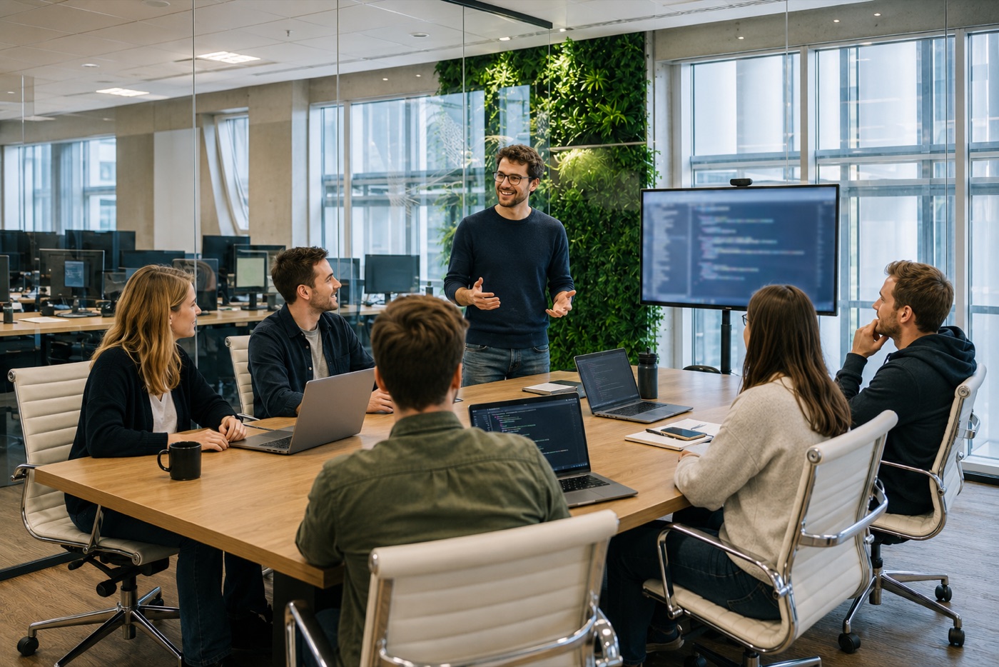 A dedicated Xpertsoft engineering team working together